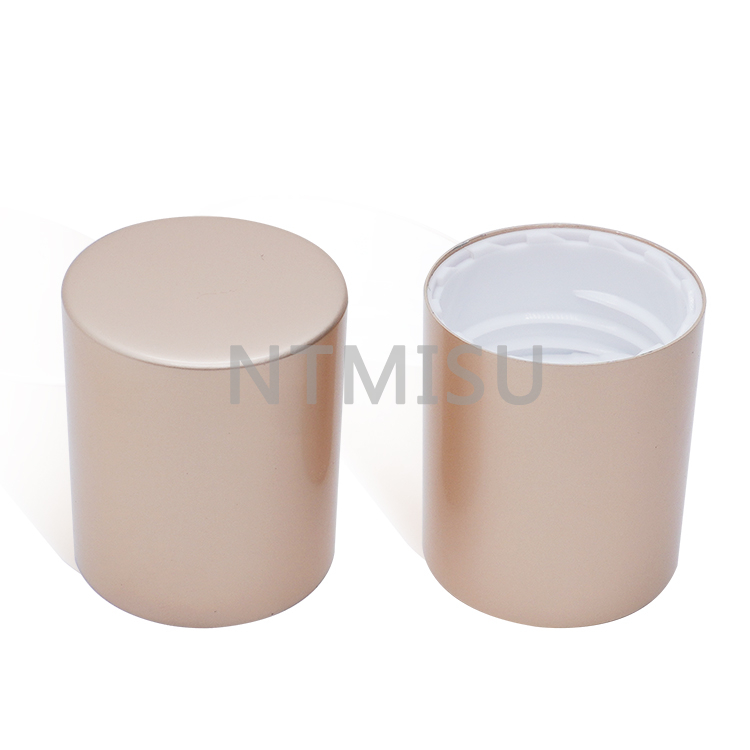  24 410 aluminum plastic champagne screw cap cover for bottles