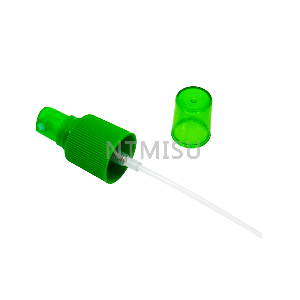 24/415 Green Color Perfume Sprayer Pump Customized Fine Mist Spray Pump