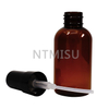 Good Price Amber Glass Frosted Bottle with Fine Mist Sprayer Black