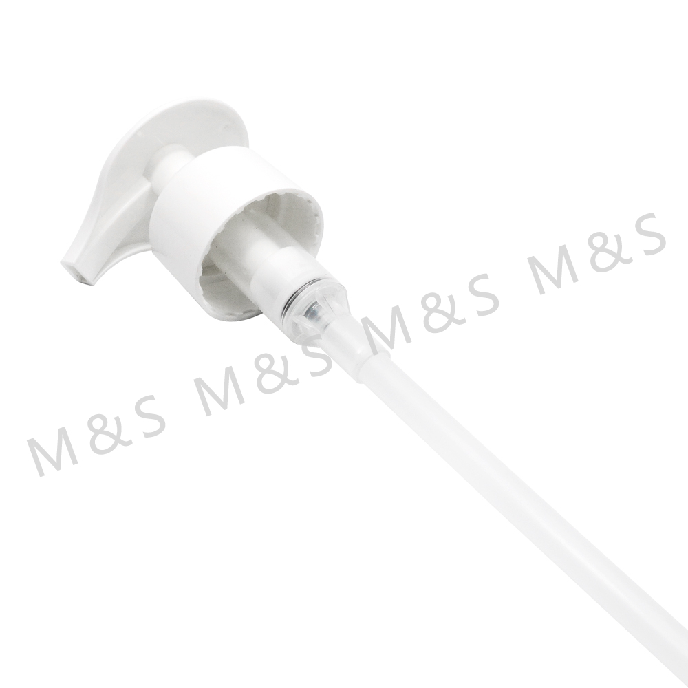 28 410 White Smooth Plastic Dispenser Lotion Pump for Cosmetic Packing