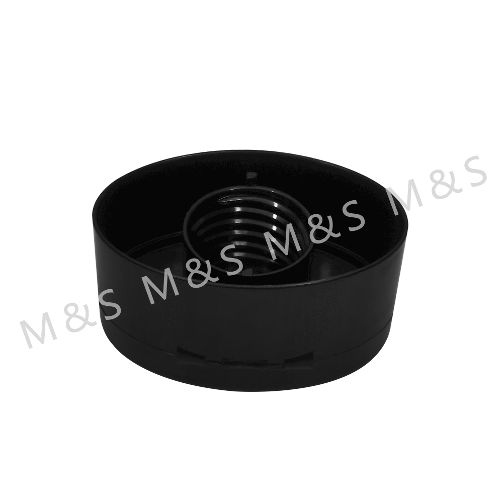 Different Size Black Oval Flip Top Cap for shampoo Bottle
