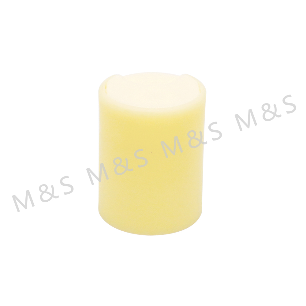 24mm Hot Sale Yellow Disc Top Cap with Screw Closure