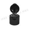 18mm black flip top cap for bottle