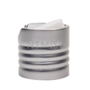 24 410 Matte Sliver Ribbed Disc Top Cap