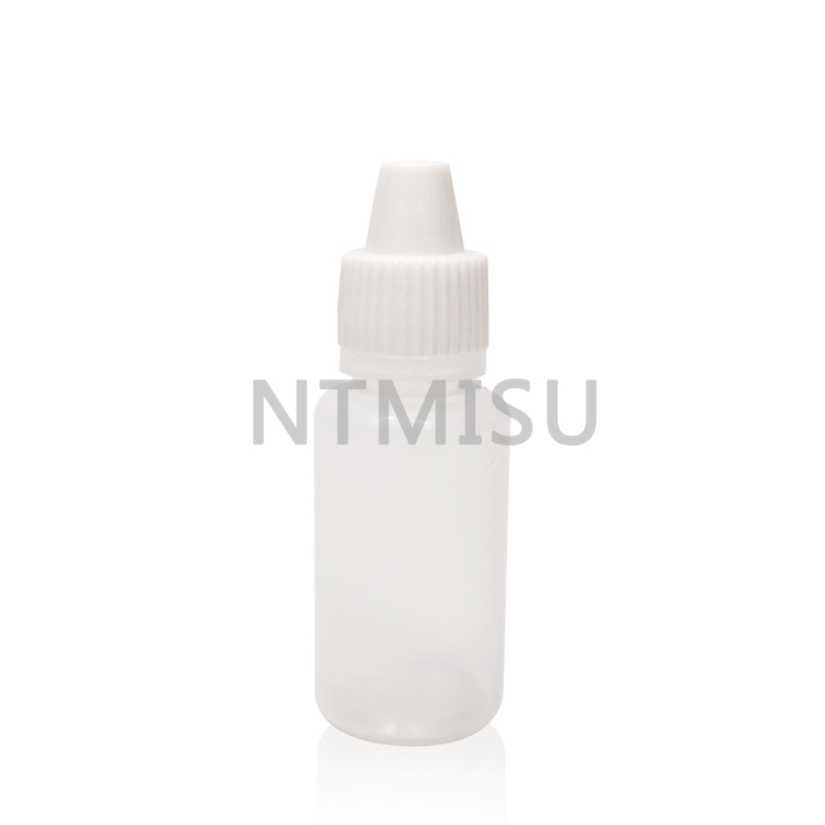 10 ml White Empty Plastic Dropper Bottle With Screw Cap