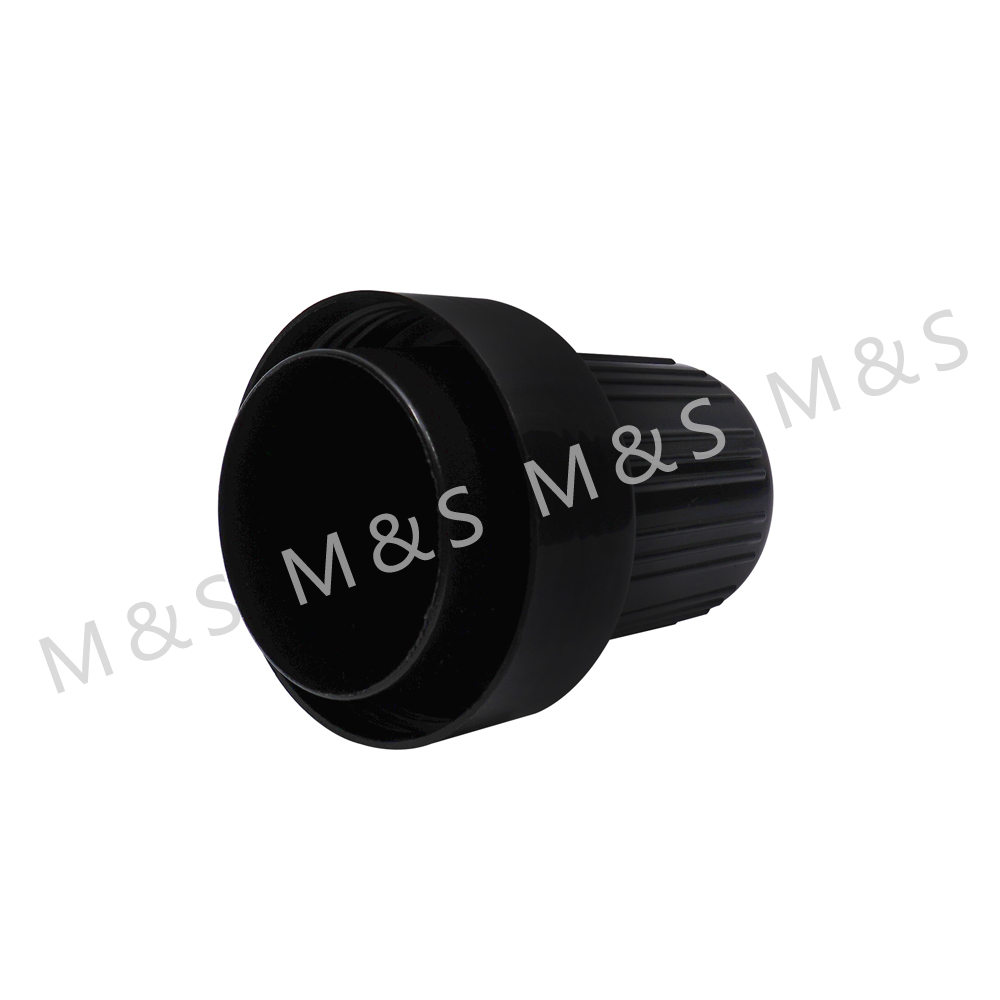58mm Black Screw Cap for Cosmetic Bottles