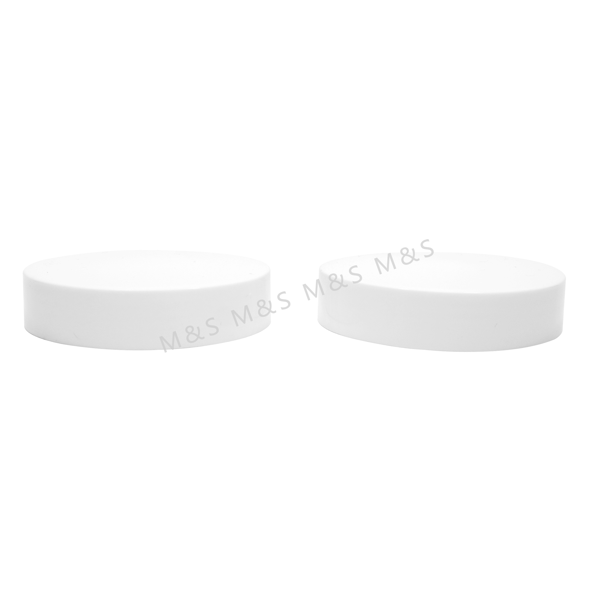 68mm white plastic cap with screw closure for PET bottle