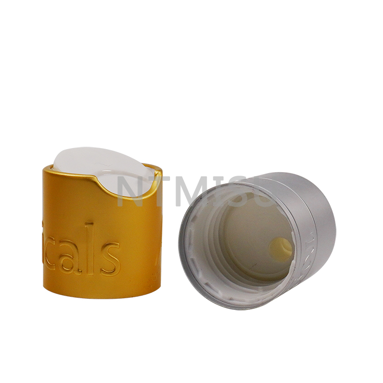 Newest Factory Luxury 19 400 Shining Golden Silver Aluminum Screw Cap Cover for Bottles
