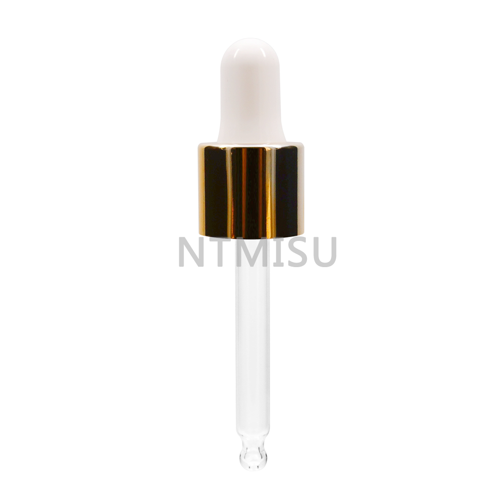 18 415 Aluminum Gold Dropper for Essential Oil bottle