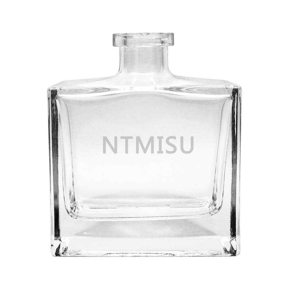 Wholesale 200ml Square large capacity glass container for perfume
