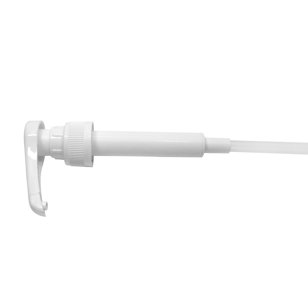 28 410 White plastic food grade syrup pump for chocolate dispensing