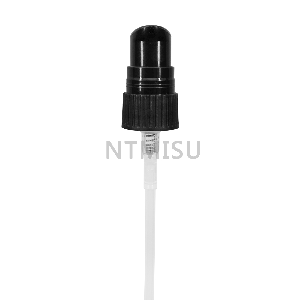 18 410 Black Treatment Pump for Cosmetic Packing