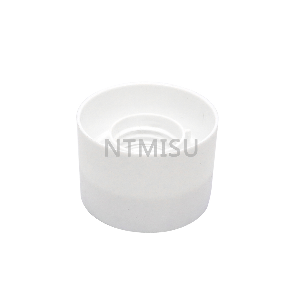 Hot Sale Screw Down 24mm Plastic Bottle Cover White and Purple Press Cosmetic Disc Top Cap