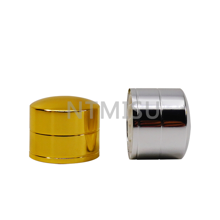  19 400 Silver Aluminum Screw Cap Cover for Cosmetic Packaging