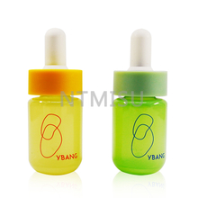 New Arrival 20ml Equal Bottle Mouth Width Orange Light Green Silicone Dropper Bottle Sets