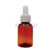 20 410 30ml amber plastic bottle dropper bottle with full closure cover