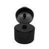 28 410 Black Plastic Ribbed Flip Top Cap