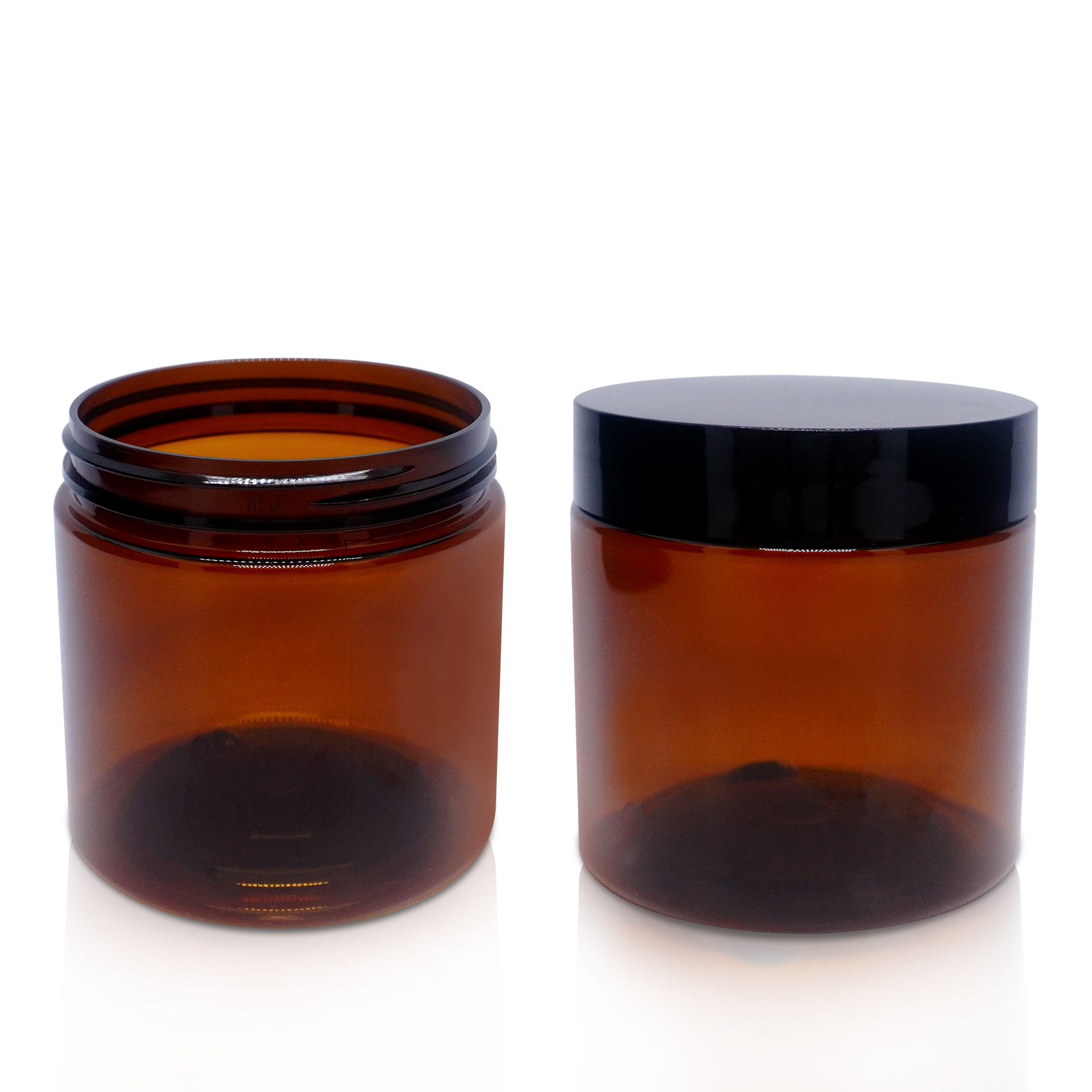 200g Amber Plastic Cream Jar