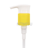 32 415 Yellow Ribbed Plastic Lotion Pump for Cosmetic Bottle