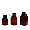 Amber Plastic Lotion Travelling Bottle