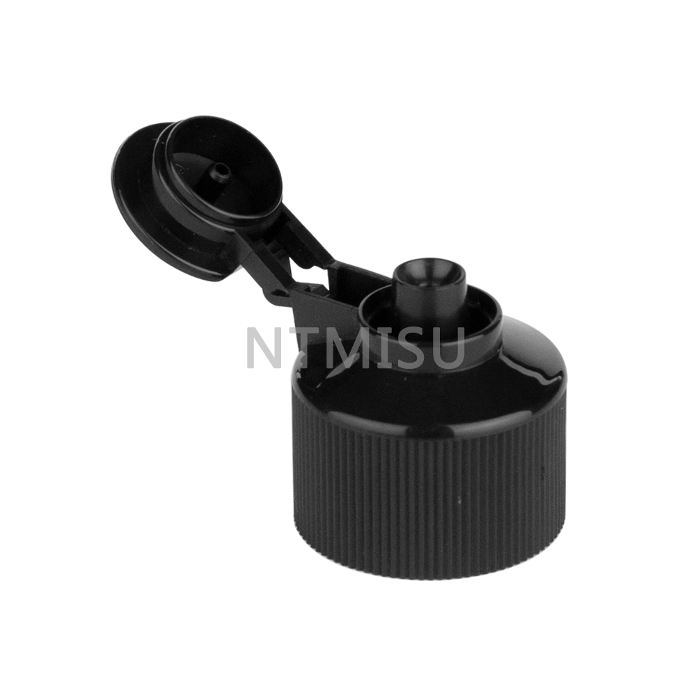 Non Spill Plastic Ribbed Flip Top Cap