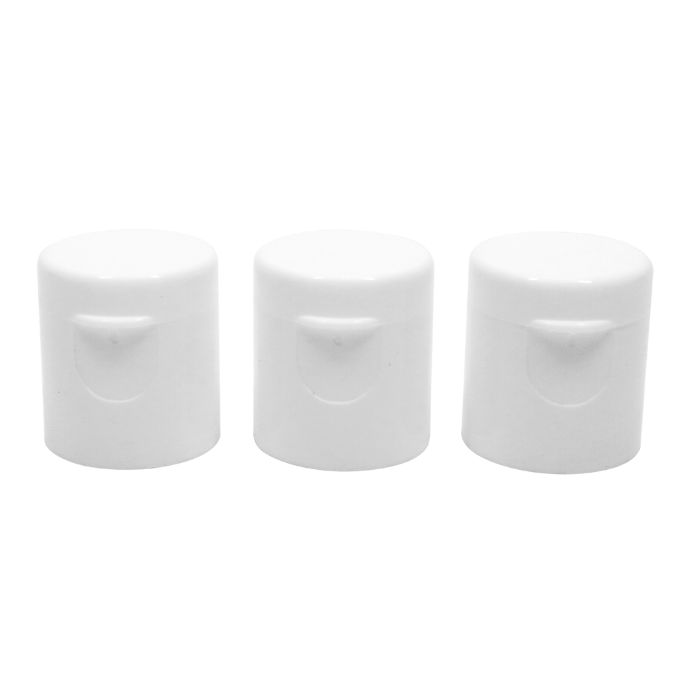 15mm Plastic White Flip Top Cap