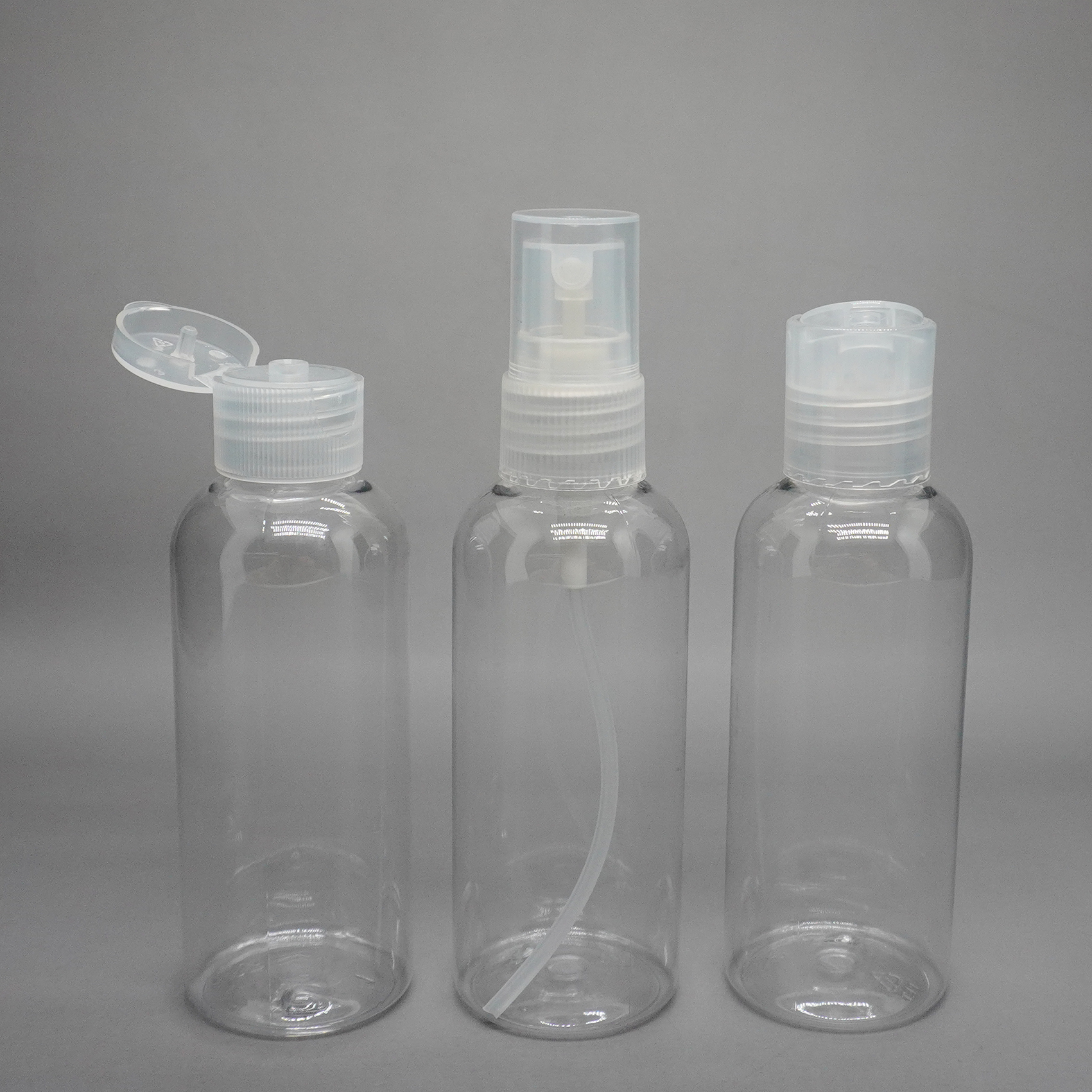 100ml Plastic Clear Cosmo Bottle