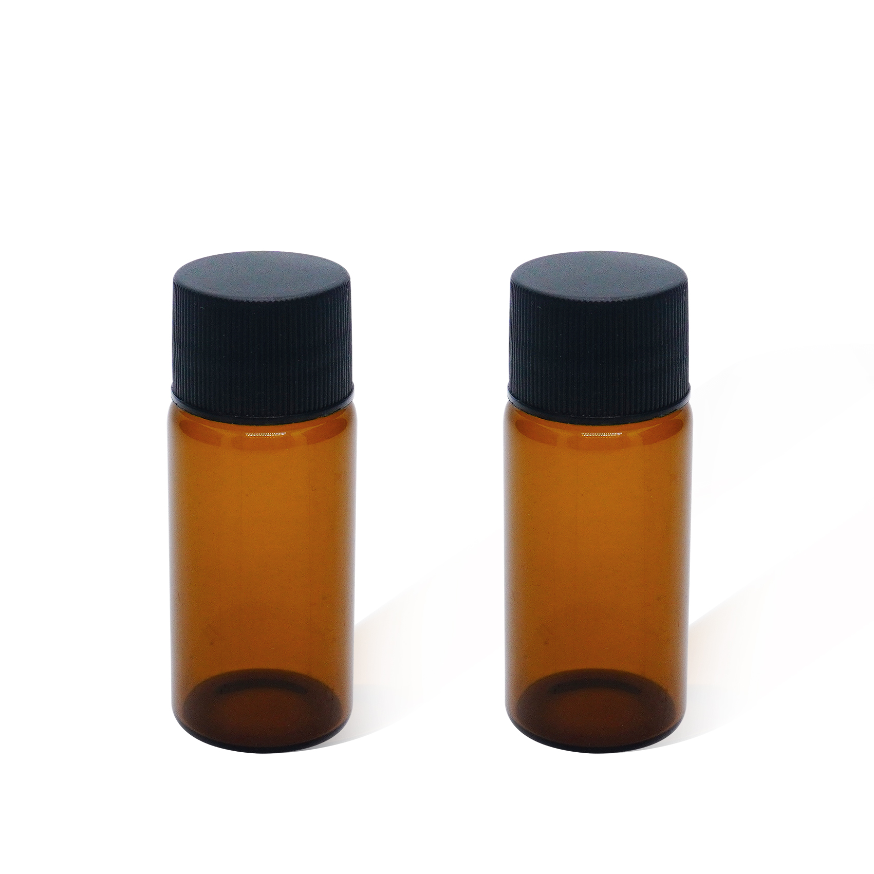 10ml Amber Glass Bottle with Inner Plug And Lid