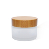 45ml High Quality Glass Cream Jar Bottle with Bamboo Cover