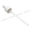24mm White Plastic Dropper For Bottle