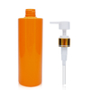 450ml Orange PET Bottle with Aluminum Lotion Pump