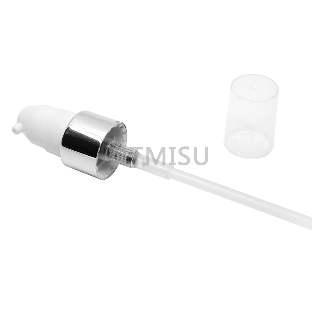 20 415 Whilte Aluminum Serum Pump Witn Cap