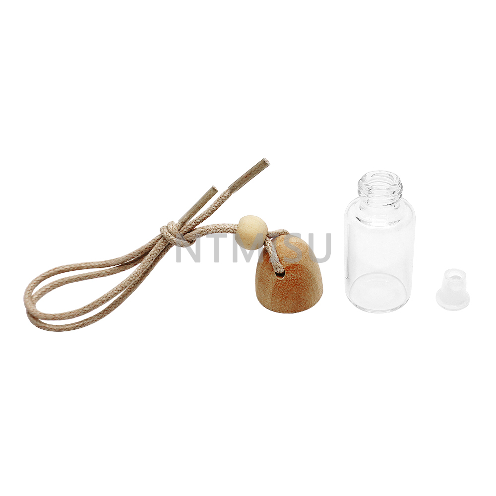 7ml Empty Perfume Glass Bottle with Wood Cap