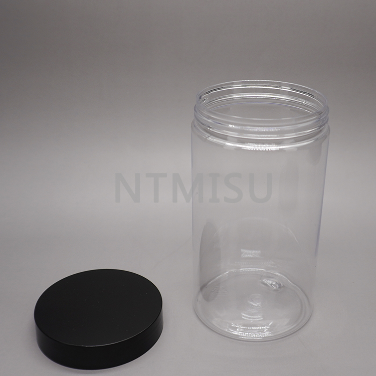 Transparent 400ml Face Cream Jar Food Jar