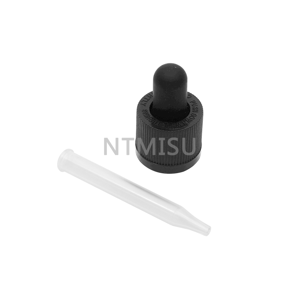 18 410 Tamper Evident Plastic Dropper for Cosmetic Packaging