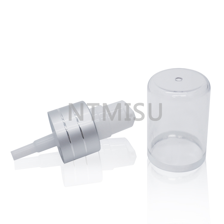 24 410 Silver Shiny Line Cream Pump
