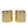  Large Supply 24mm White Disc Top Cap with Shining Golden Closure