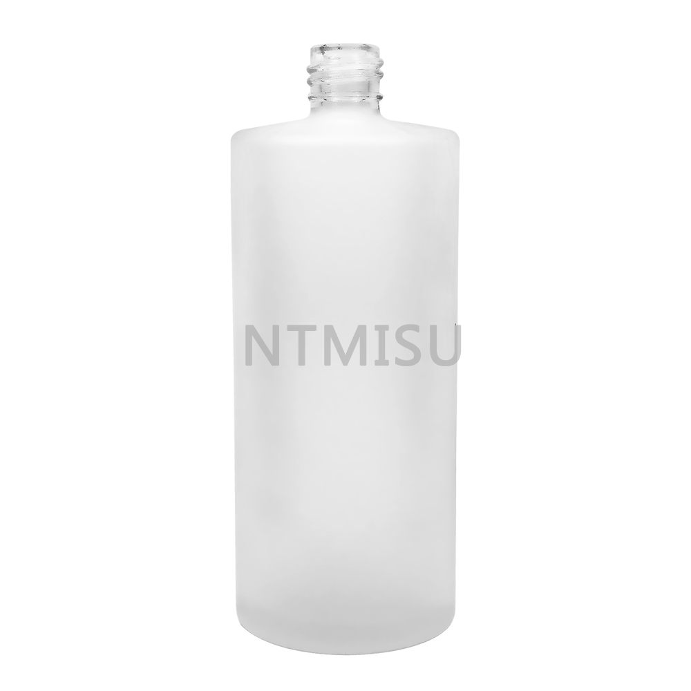 High Quality Round Transparent Clear 230ml Empty Frosted Perfume Glass Bottle