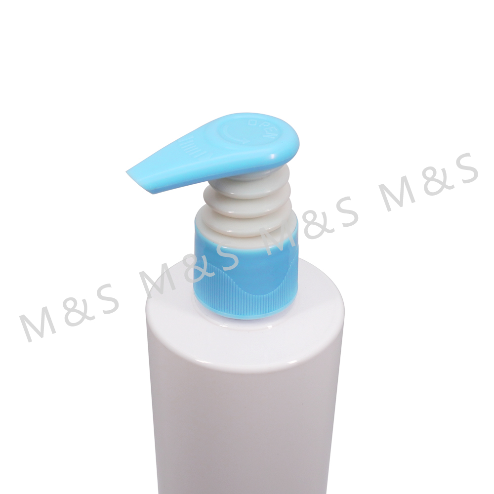 24 410 New Design Blue Shampoo Lotion Pump For Sale