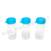 New Product 10ml Transparent Plastic PET Bottle With Blue Cap