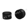 25mm Black Regular Butterfly Flip Top Cap