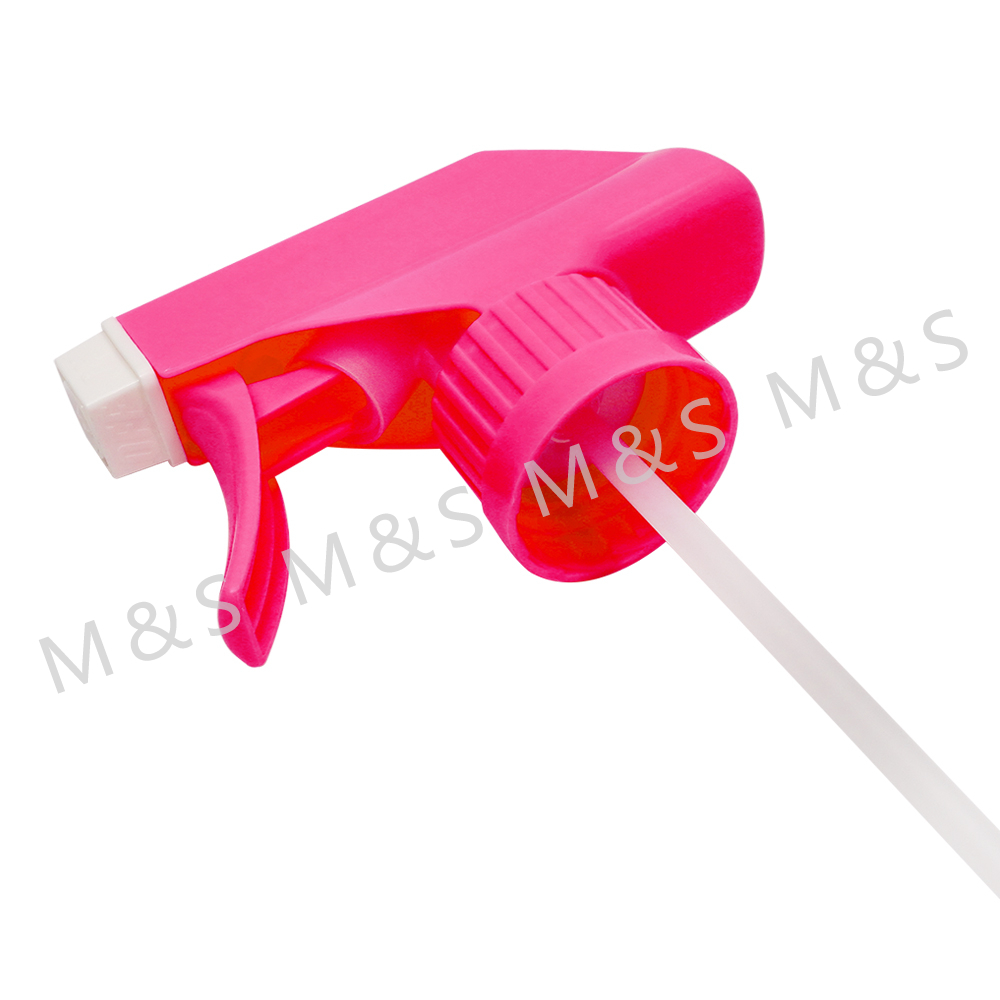 28 410 Rose Red Plastic Hand Cleaning Foam Trigger Sprayer for Kitchen Cleaning