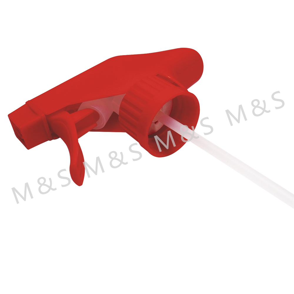 30 410 Red Ribbed Plastic Trigger Sprayer Pump