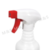 28 400 White and Red Ribbed Plastic Square Foam Trigger Sprayer Pump 