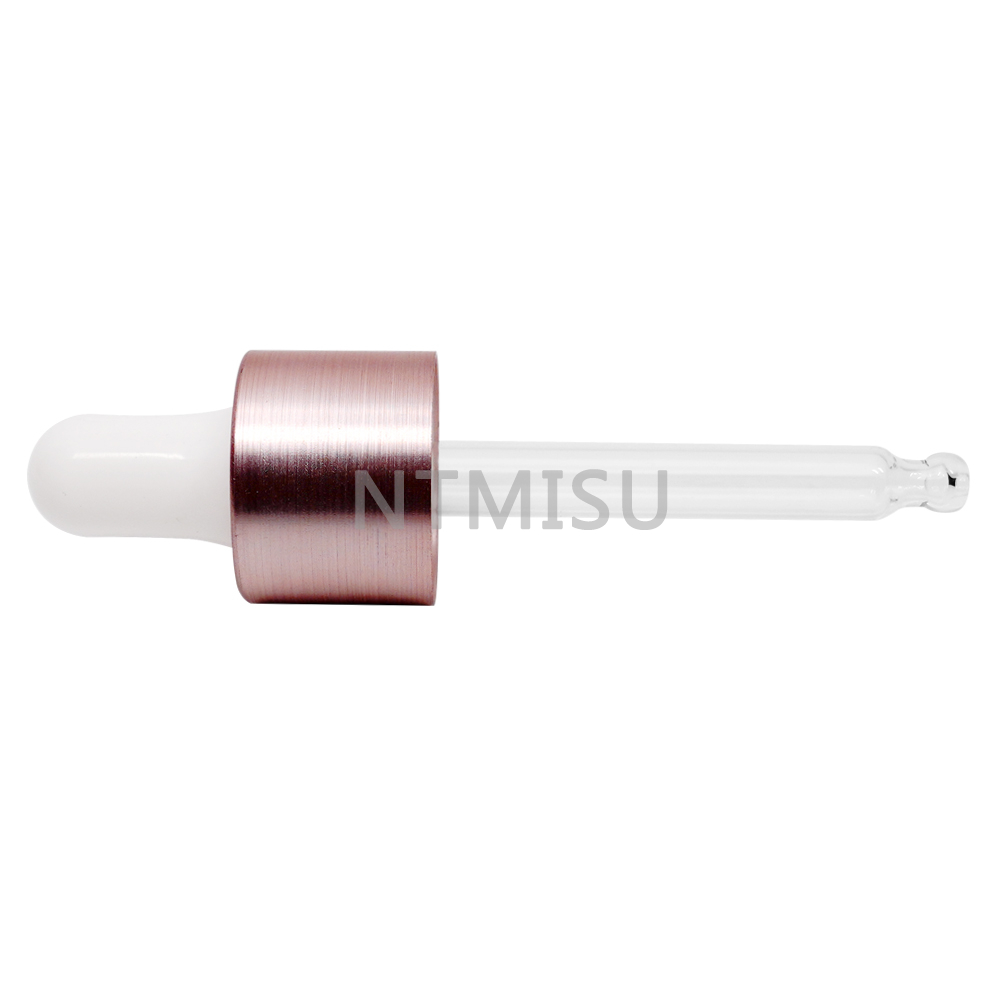 20 410 Aluminum Rose Gold Dropper for Essential Oil Bottle