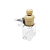 9ml Empty Car Perfume Glass Bottle And Wood Cover with Metal Button