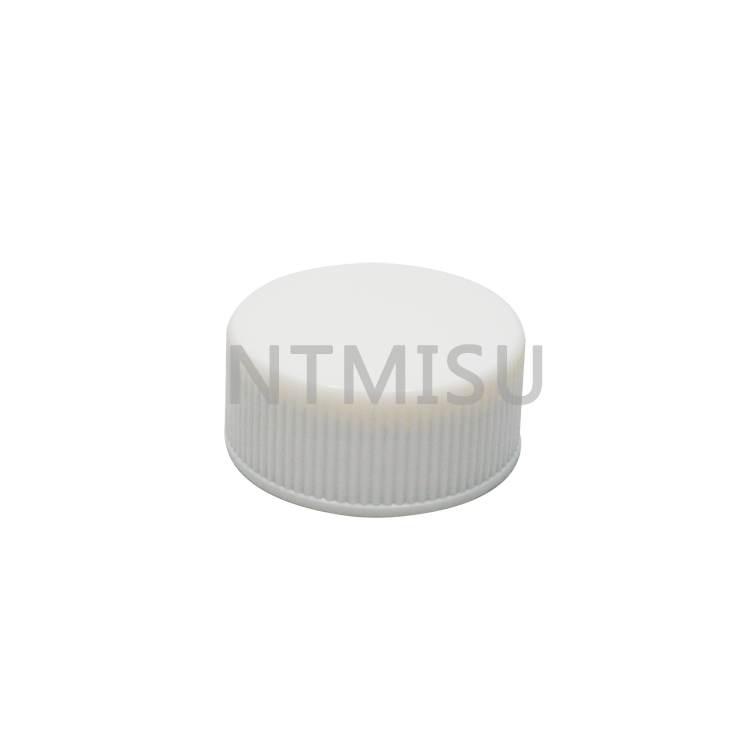 33 410 white plastic ribbed screw cap 