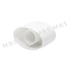14mm White Plastic Double Wall Flip Top Cap for Bottle
