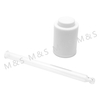 20 410 Matte White Press Dropper for Essential Oil Bottle