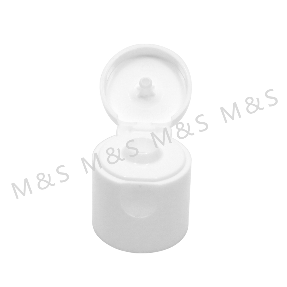 18mm Factory White Flip Top Cap with Screw Closure